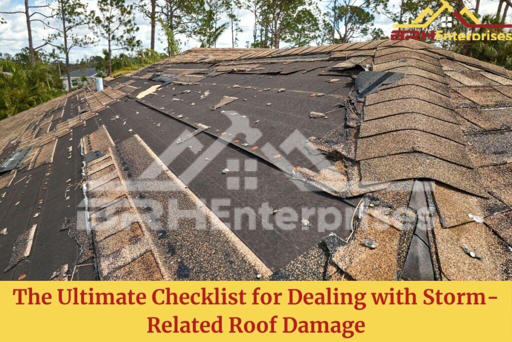 Roof storm damage