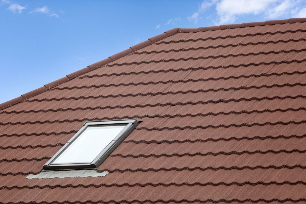 Stone-coated metal roof