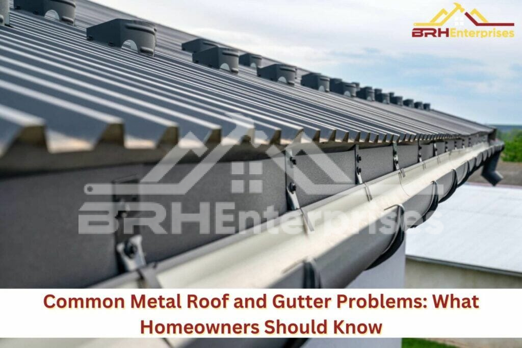 Metal roof and gutter problems