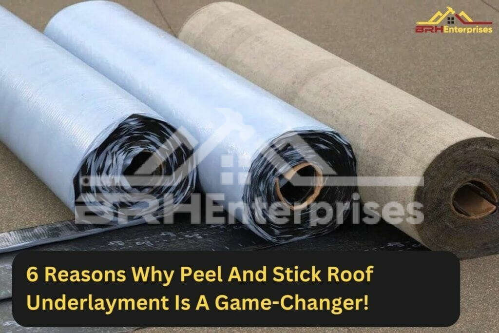 Peel and stick roof underlayment