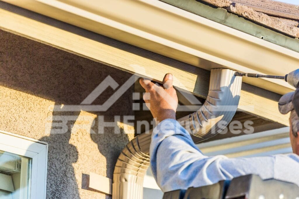 Installing fascia style gutters