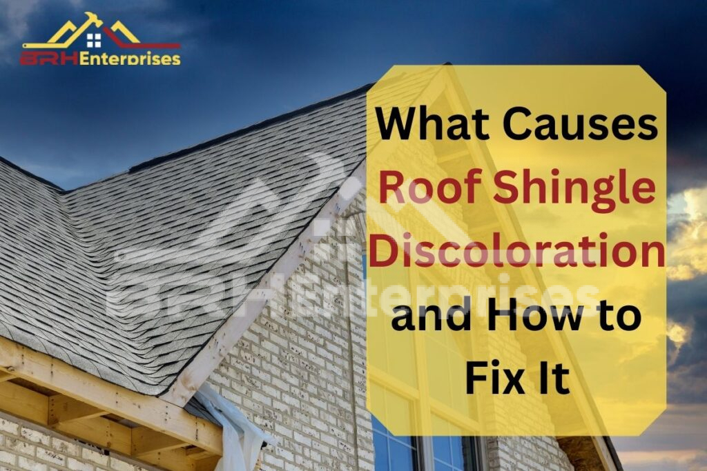 Roof shingle discoloration