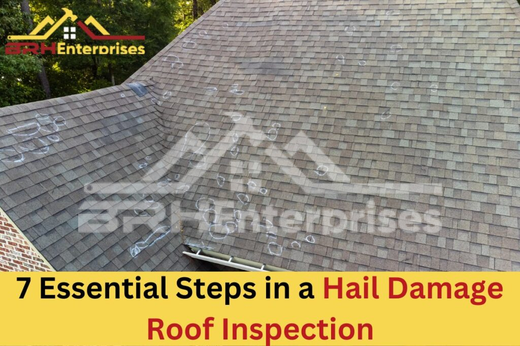 Hail damage roof inspection