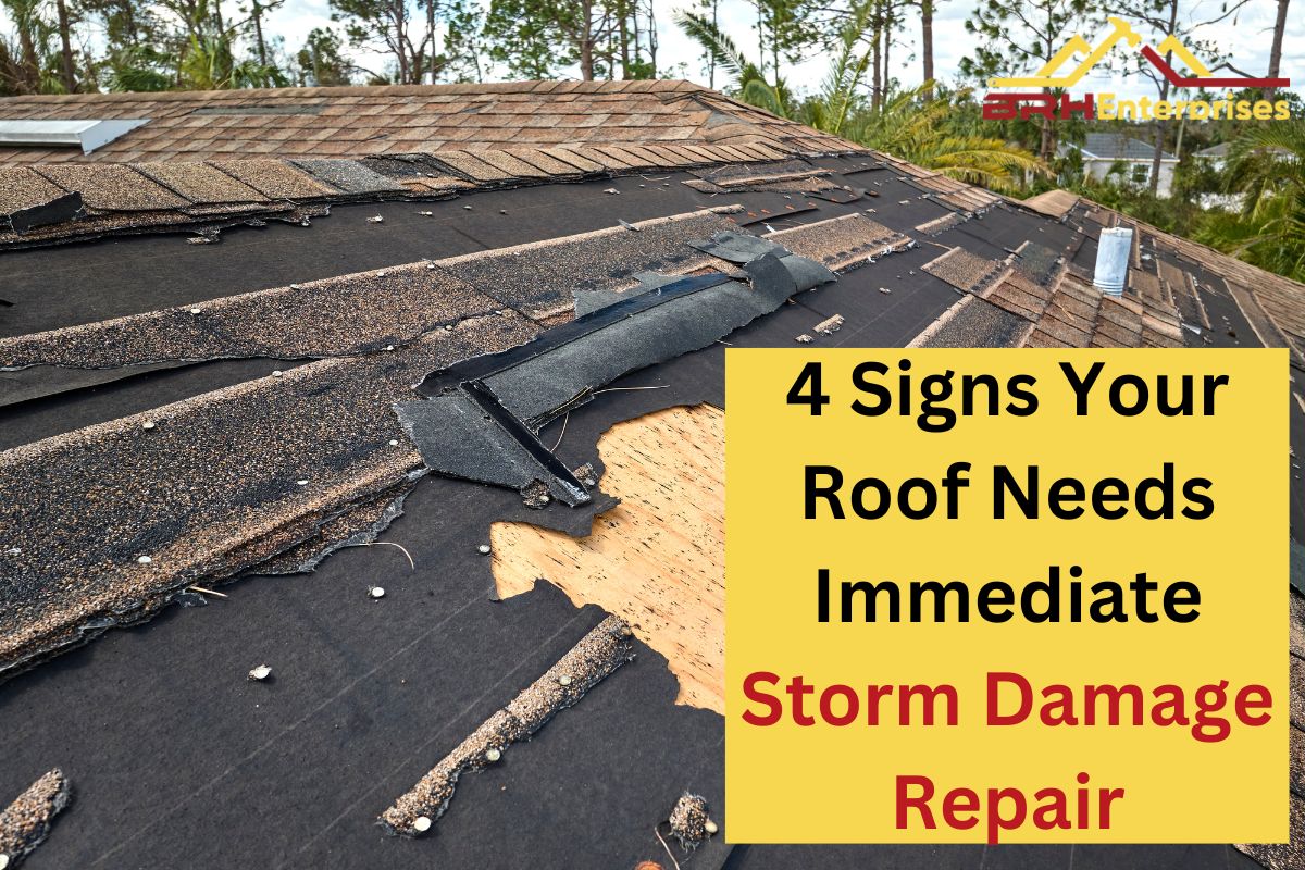 4 Signs Your Roof Needs Immediate Storm Damage Repair