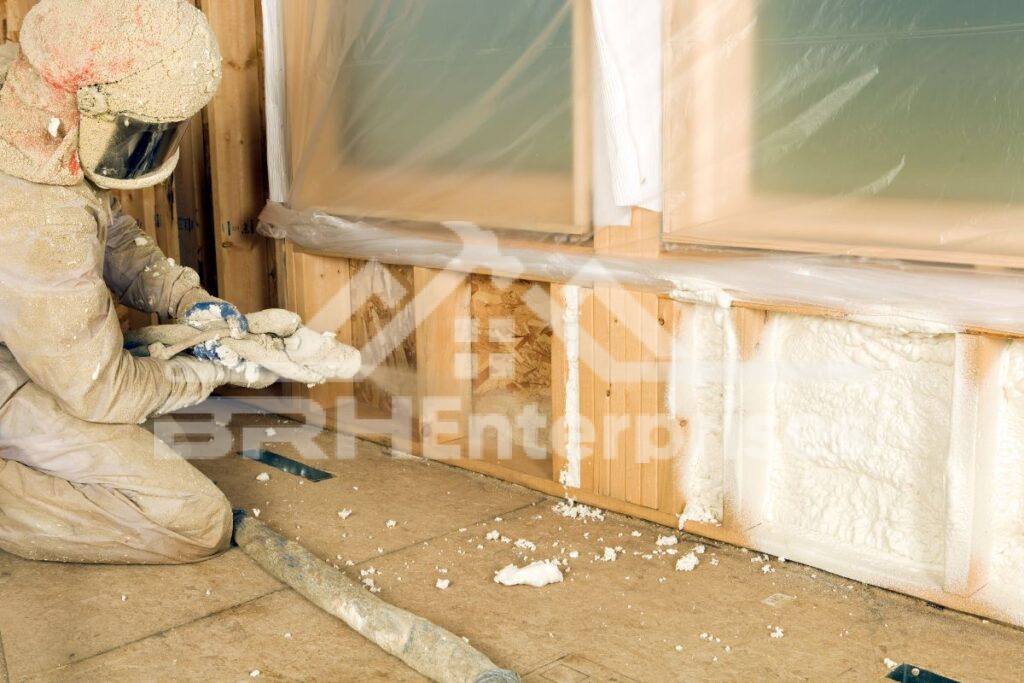 Spray foam insulation