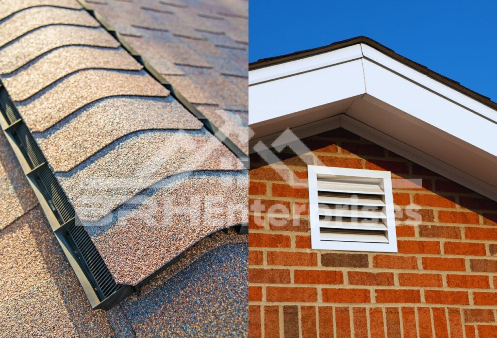 Passive vents (roof ridge and gable vents)