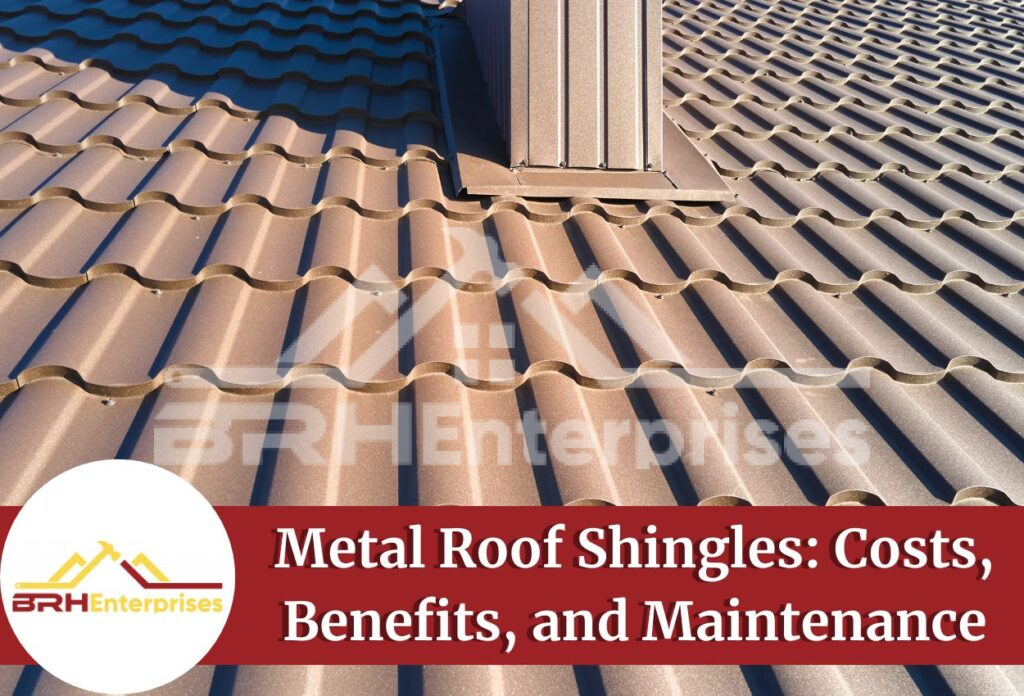 Metal roof shingles