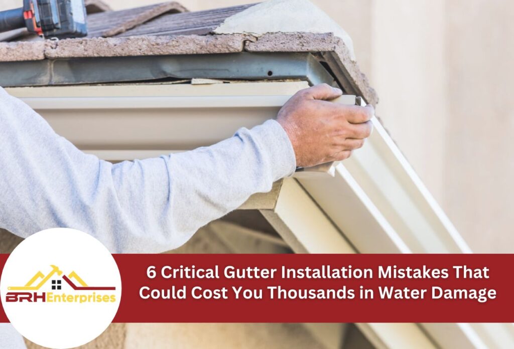 6 Critical Gutter Installation Mistakes That Could Cost You Thousands in Water Damage