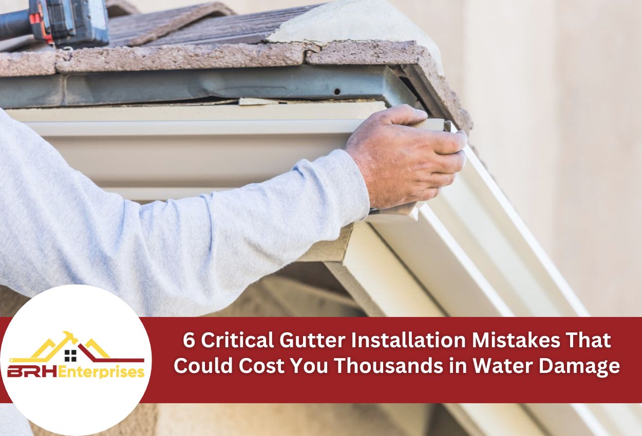 6 Critical Gutter Installation Mistakes That Could Cost You Thousands in Water Damage